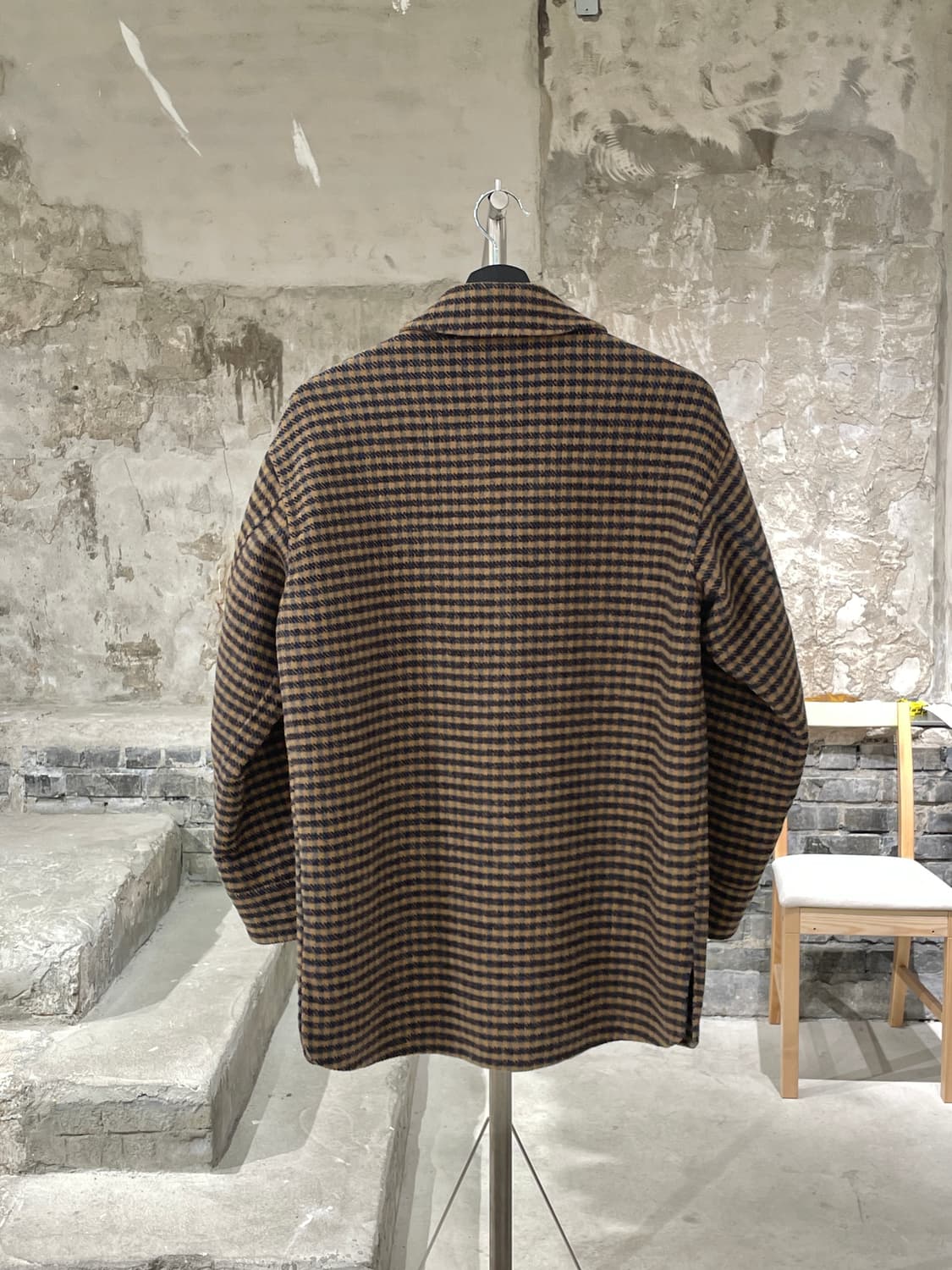 산드로 비즈 체스트 포켓 체크 셔츠 자켓 상품이미지6