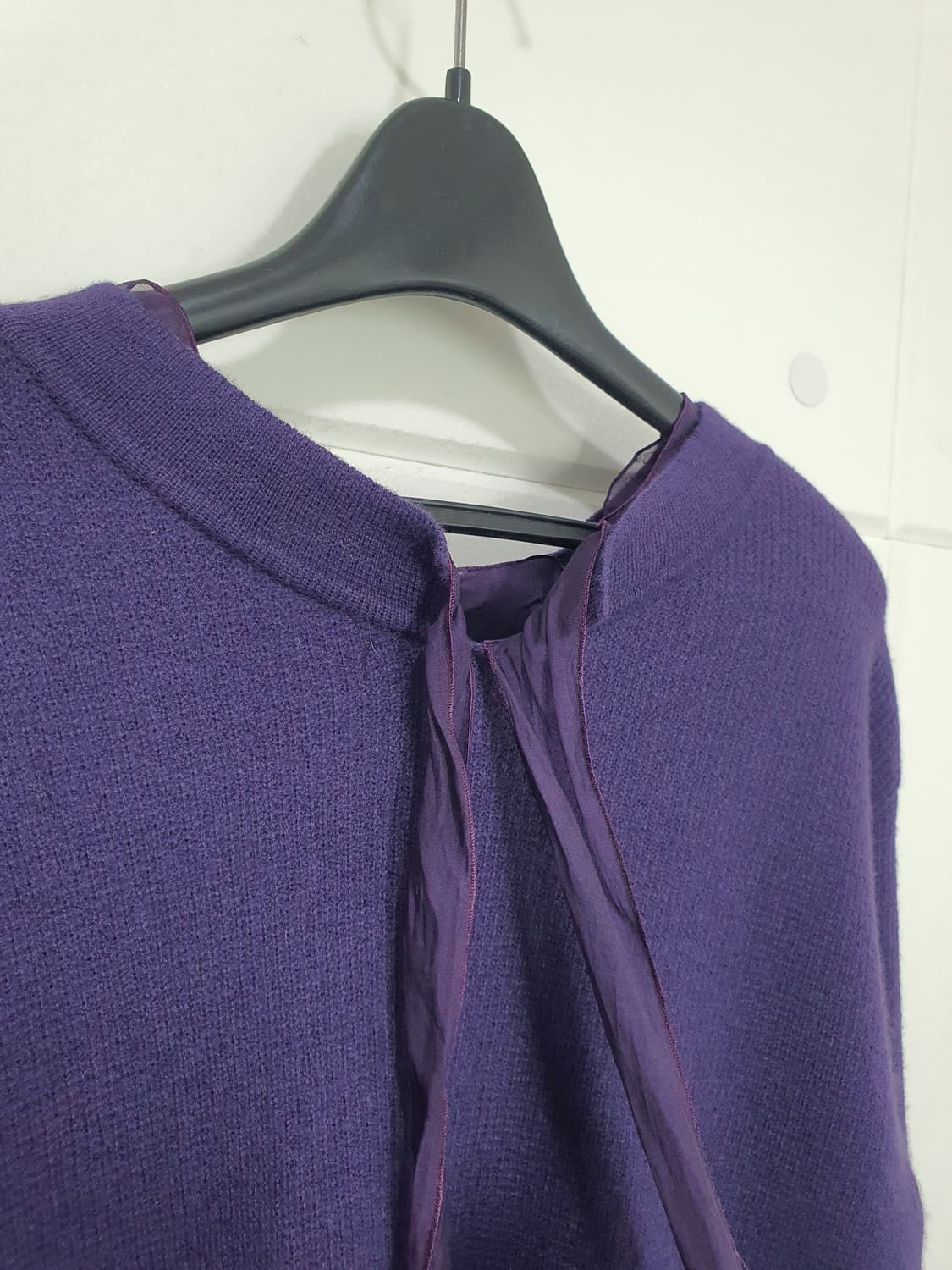 더한섬에스제이에스제이 SJ SJ 실크 러플 니트 사이즈 90F 상품이미지6