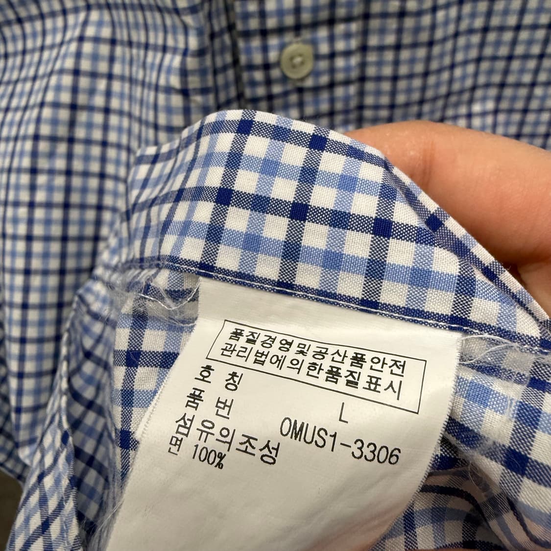 [L] 폴로 클래식핏 체크 반팔셔츠 상품이미지7