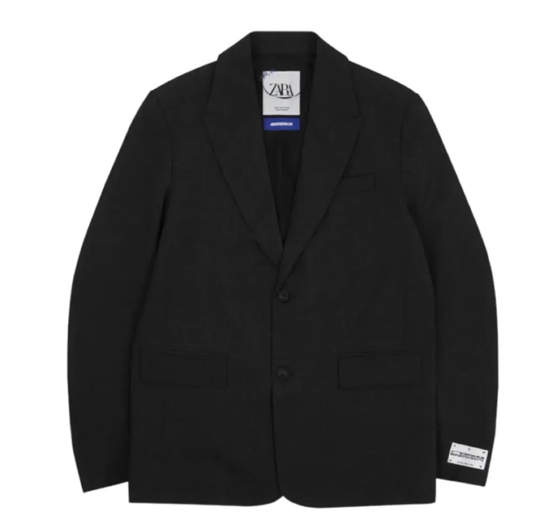 자라 x 아더에러 울 블렌드 오버사이즈 블레이저 그레이 M 상품이미지1