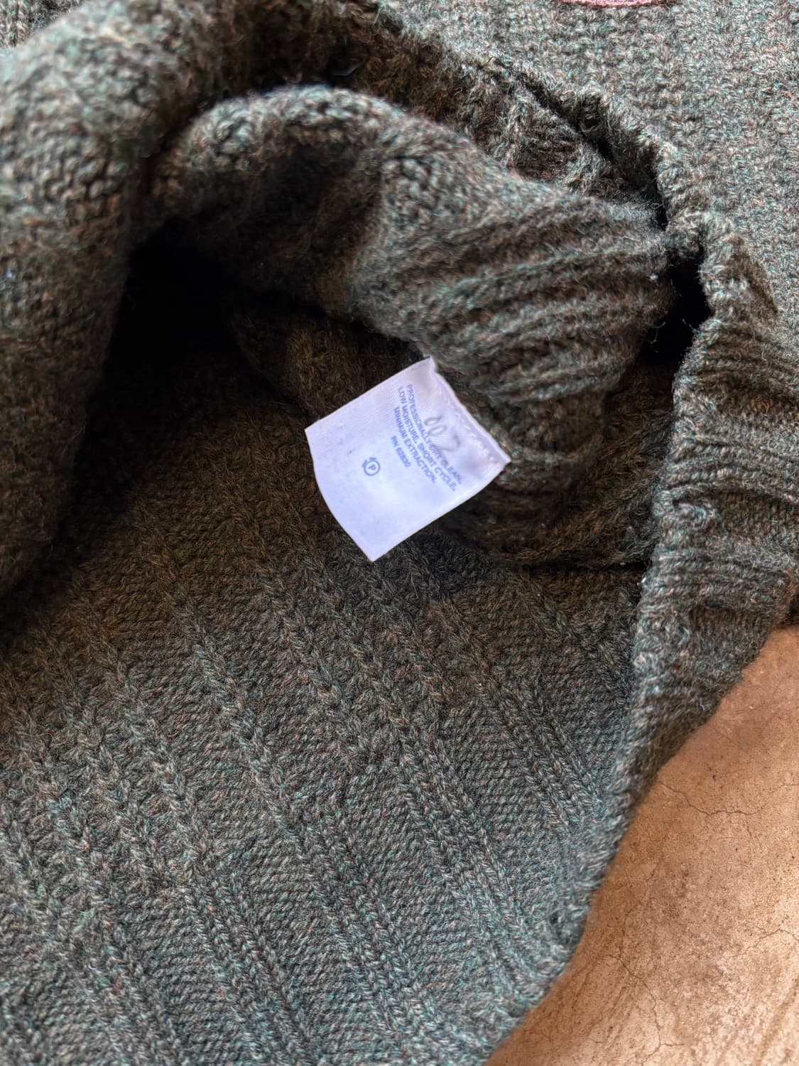 Lands End 엘보 패치 니트 반 집업 상품이미지4