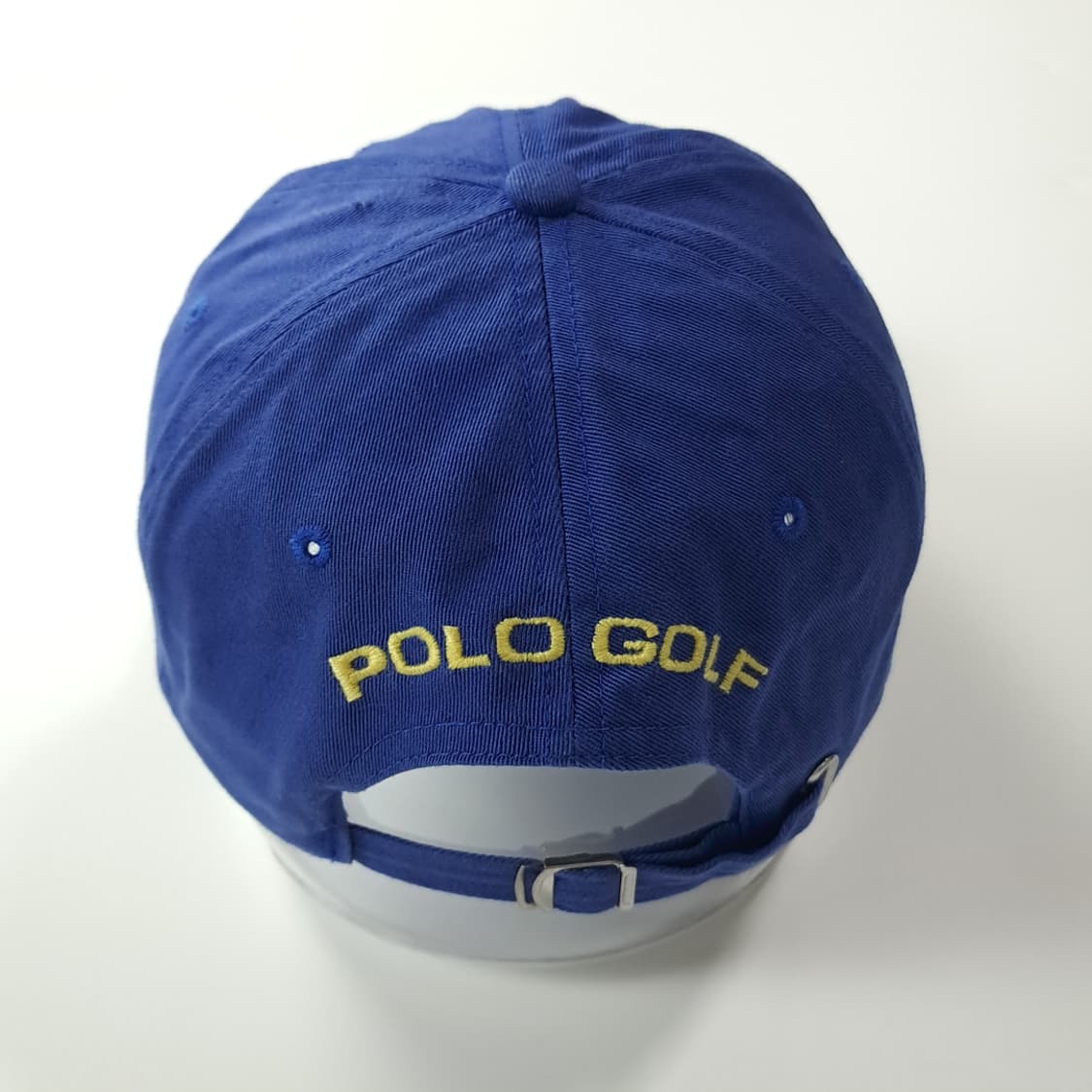 CK427 L 폴로 90s 대만판 블루 블랙 투톤 쉴드 로고 볼캡 모자 상품이미지5
