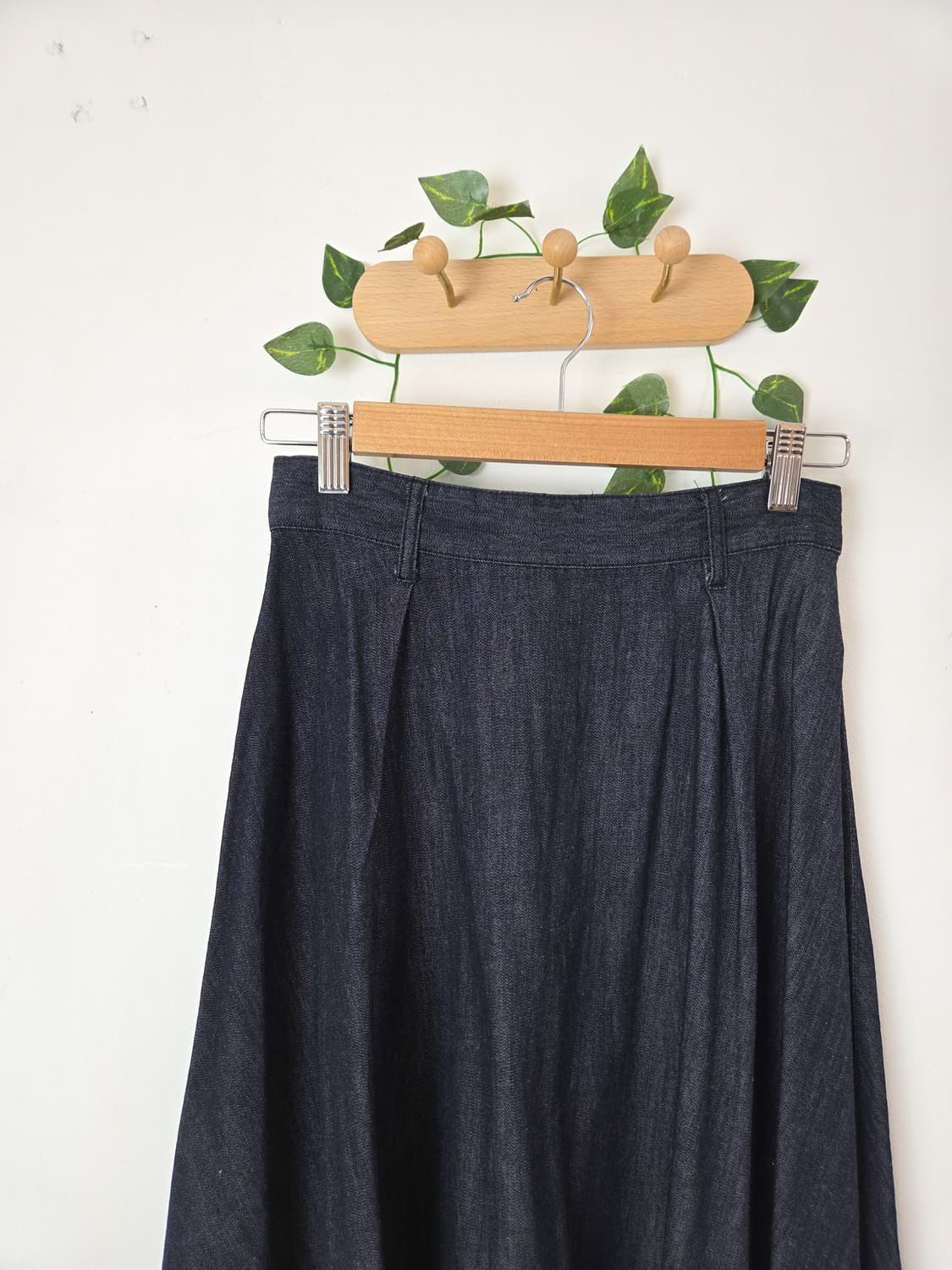 Lowrys farm 데일리 데님 롱스커트 상품이미지2