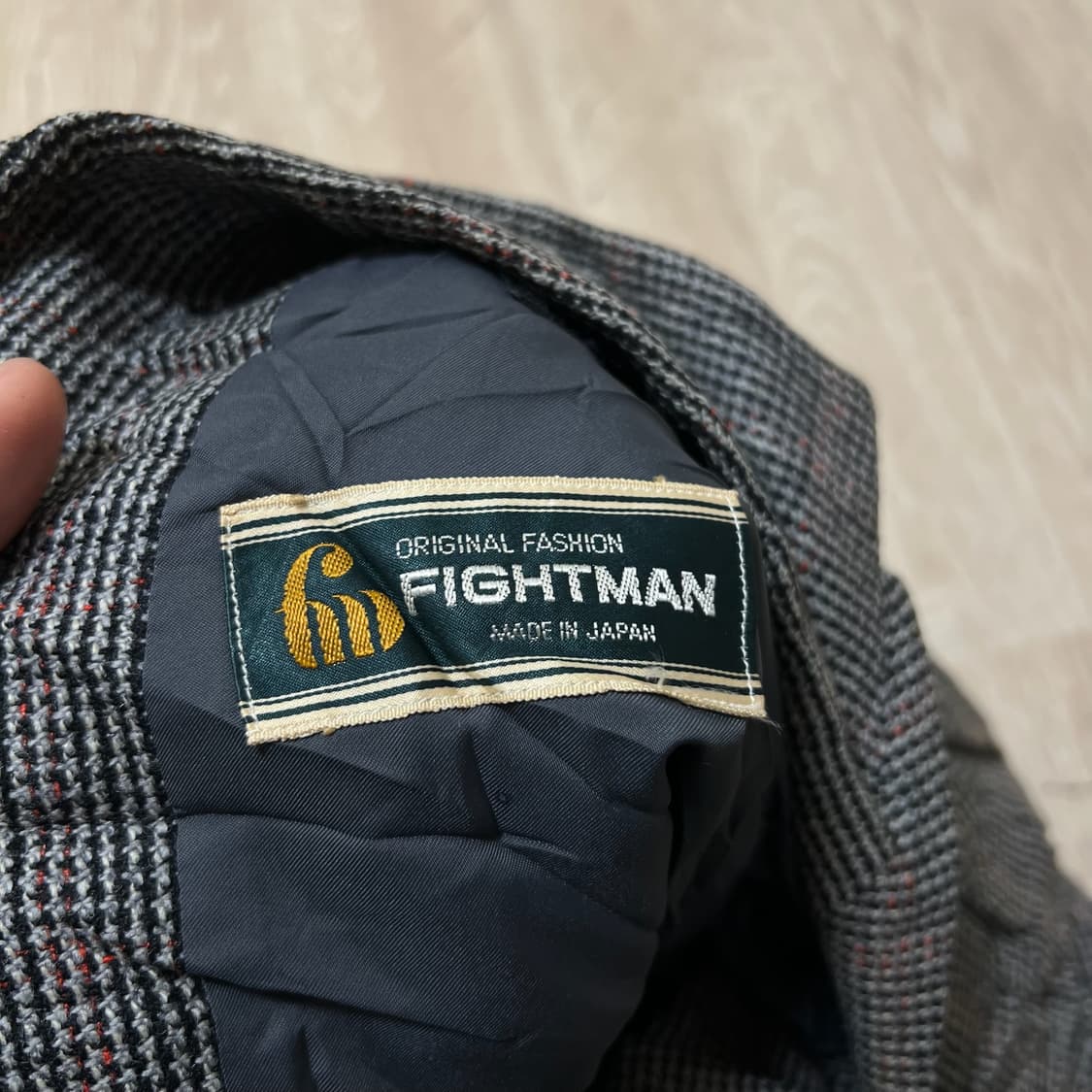 90s 일본 빈티지 울 정장 자켓 M/95 상품이미지4