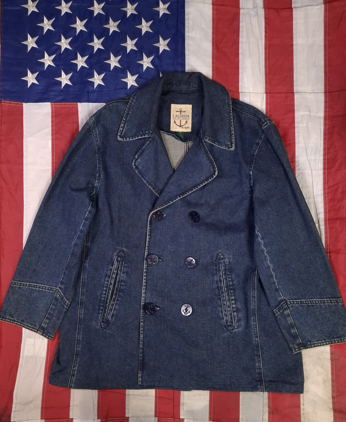오리지날 로렌 랄프로렌폴로 데님 미해군 피코트 상품이미지1