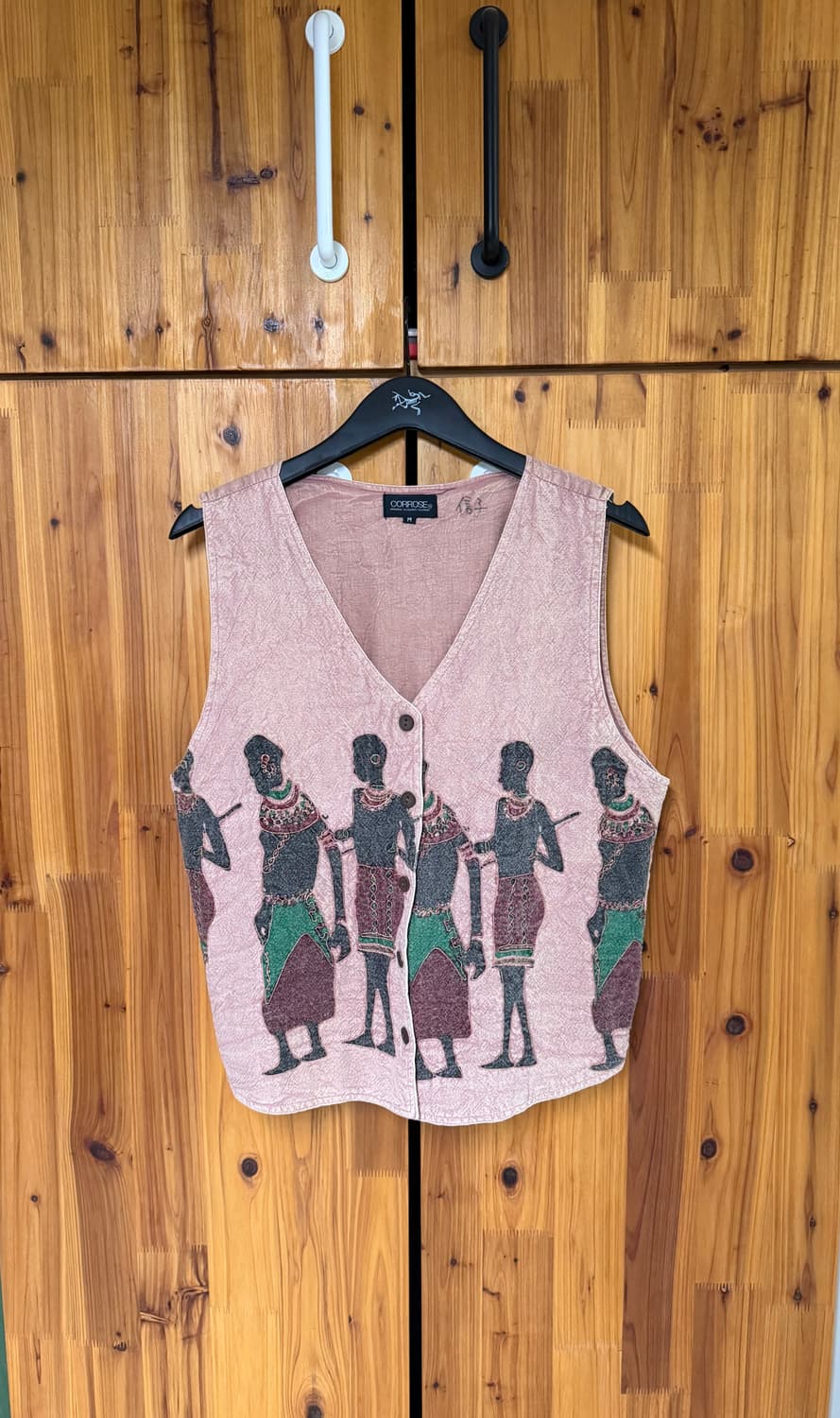 90s 인도메이드 일본 내츄럴 부족 에스닉 베스트 자켓 상품이미지1