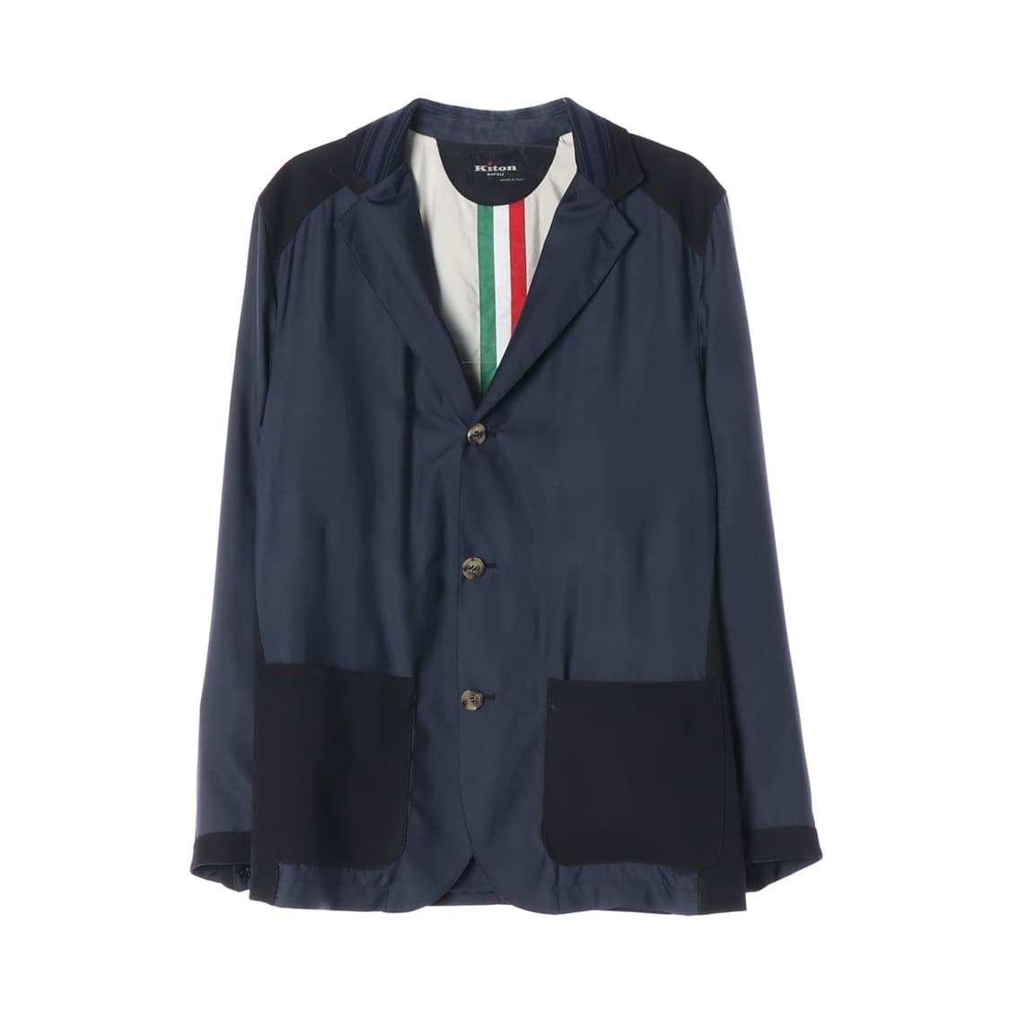 [M]키톤 실크100% 네이비 블레이저 자켓 싱글브레스티드재킷
 상품이미지1