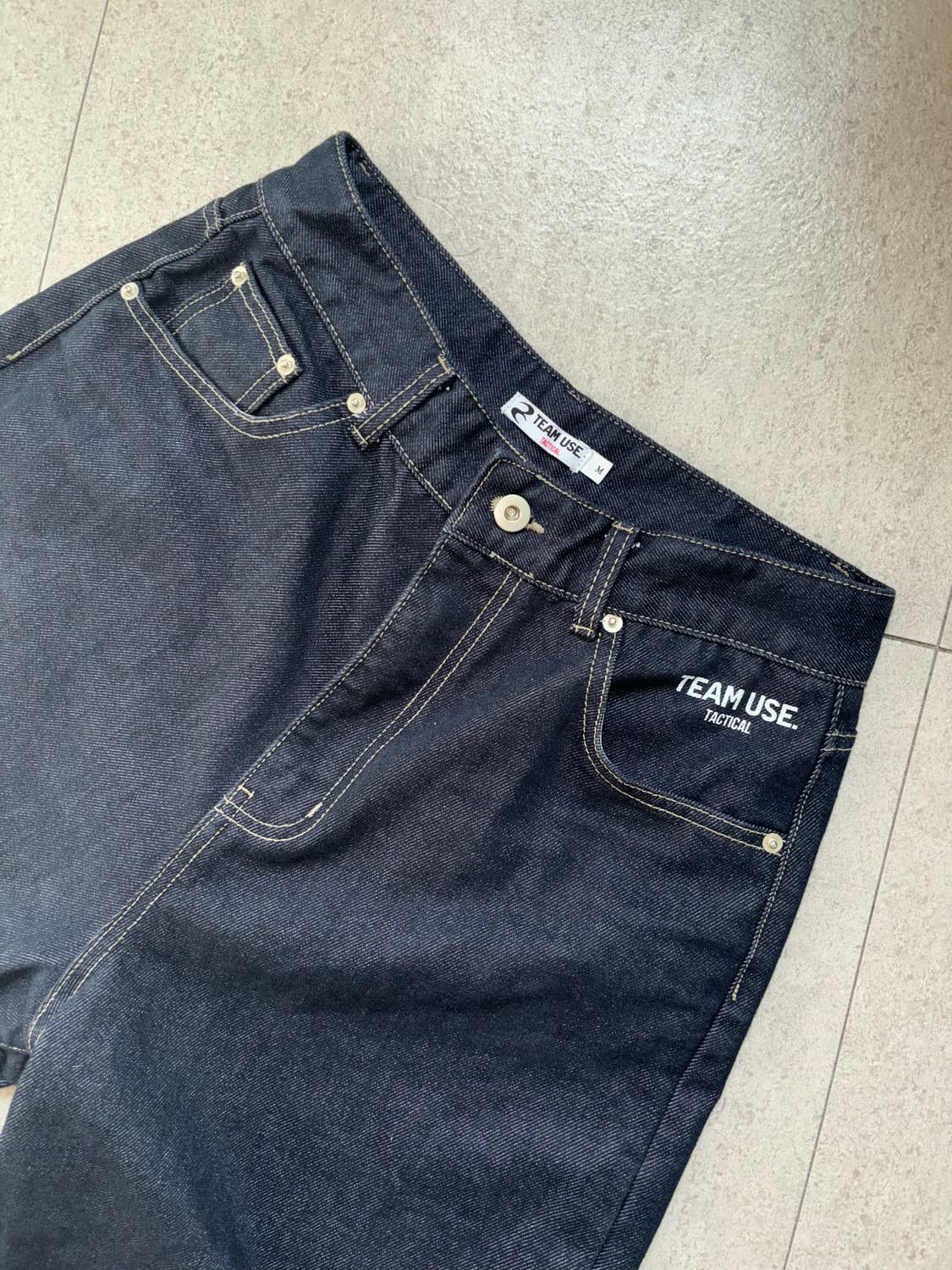 왓츠더유즈 네이비실 데님팬츠 M 상품이미지5
