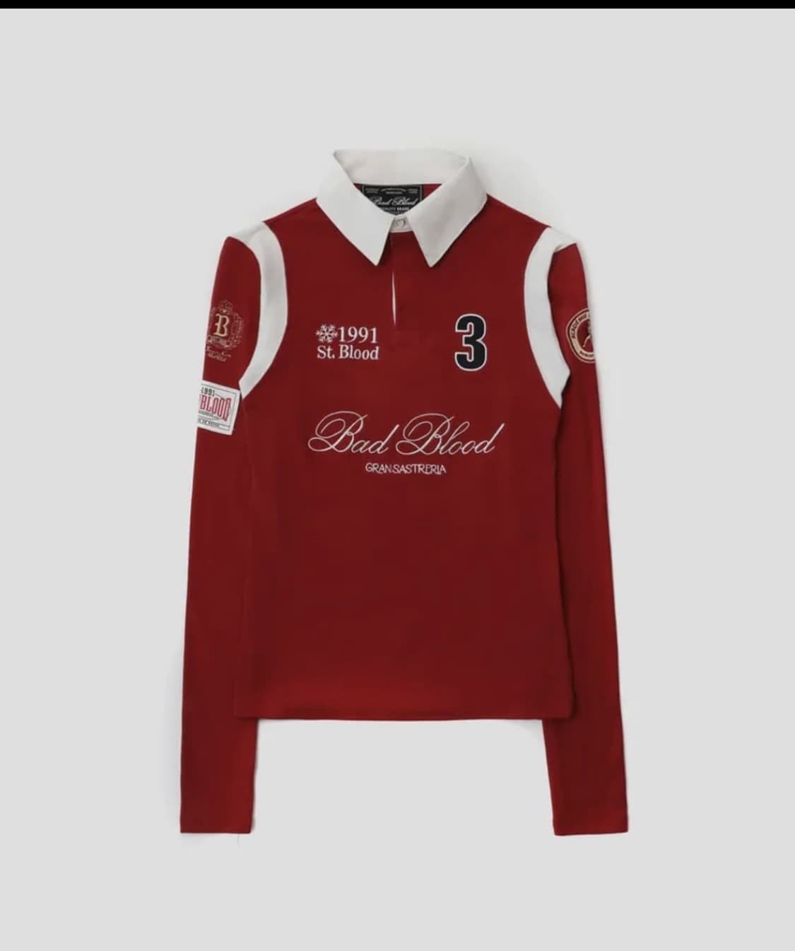 배드블러드 세인트 블러드 럭비 셔츠 구해요ㅠㅠ 상품이미지1