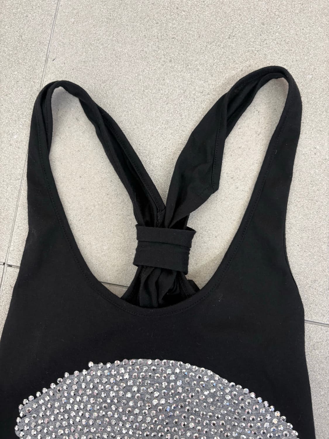 스컬 큐빅 슬릿 나시 상품이미지3