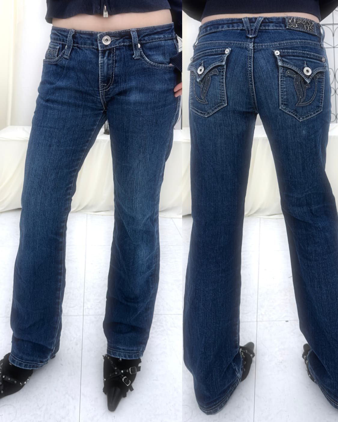 빈티지 로우라이즈 부츠컷 데님 상품이미지4