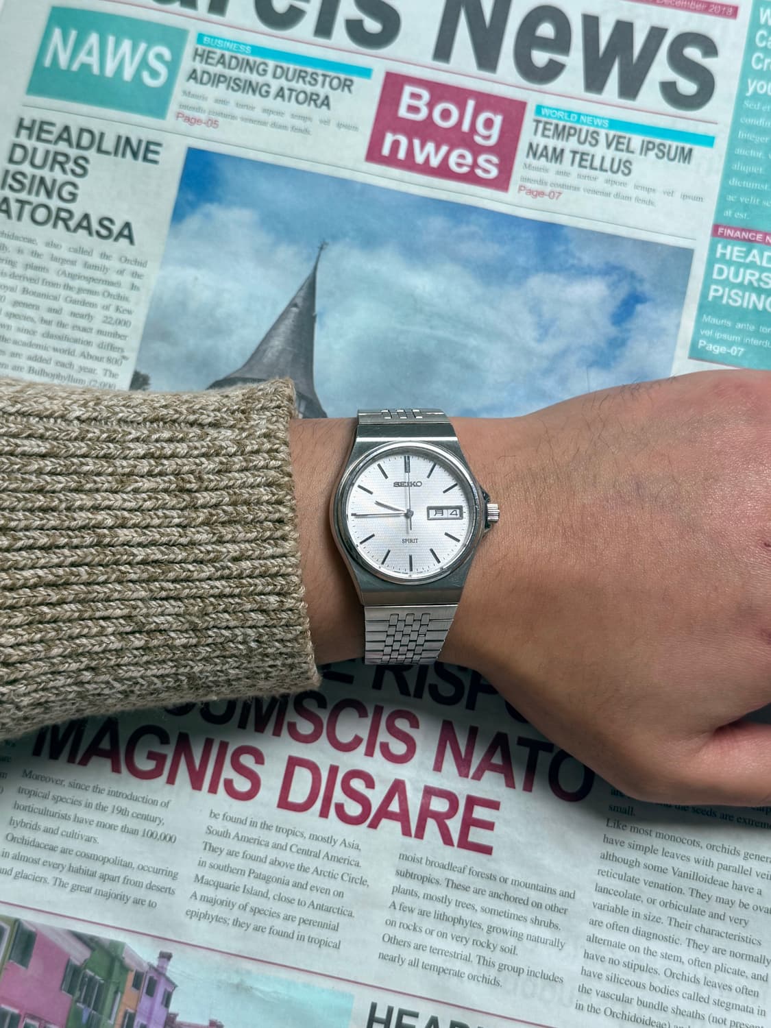 Seiko 세이코 SPRIT 쿼츠 Day-Date 상품이미지6