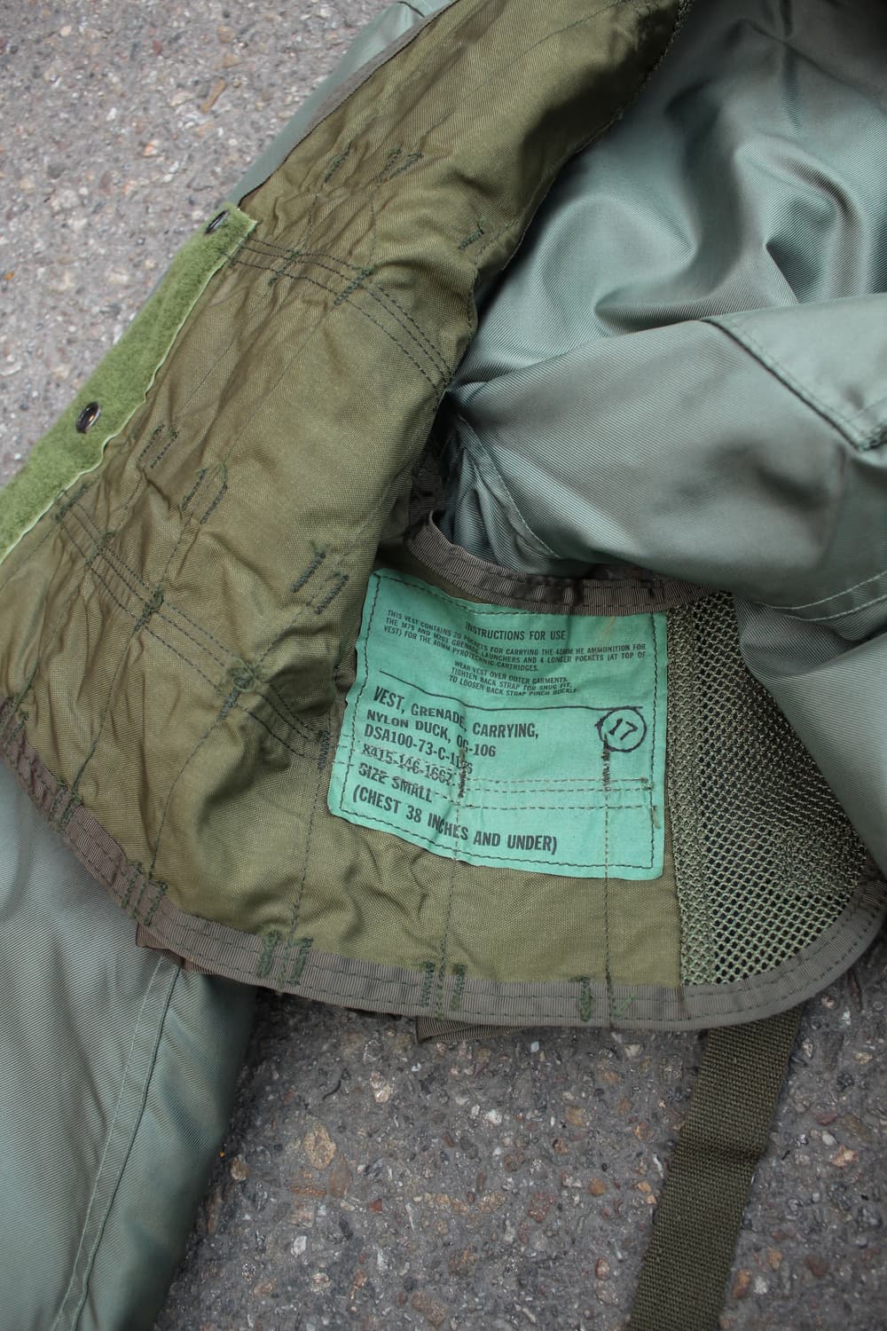  70s US ARMY VEST, GRENAADE, CARRYING 상품이미지6