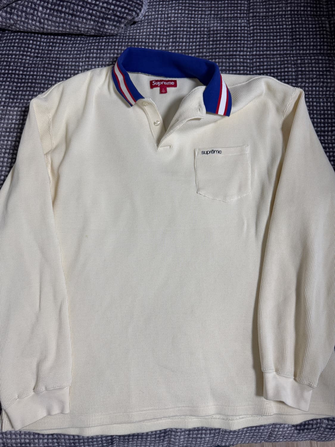 [L]슈프림 써멀 롱슬리브 폴로 내츄럴 - 23FW 상품이미지2