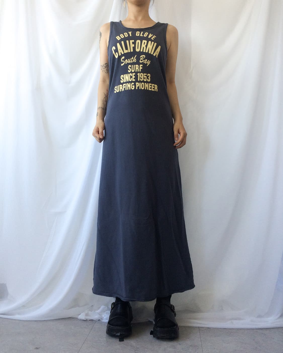 Lettering printing maxi onepiece 상품이미지6