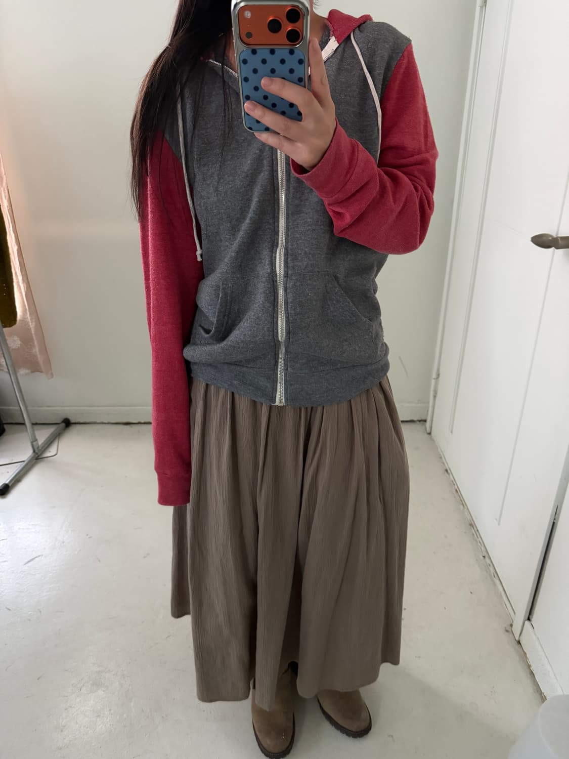 얼터너티브(Alternative) 배색 후드집업 상품이미지1