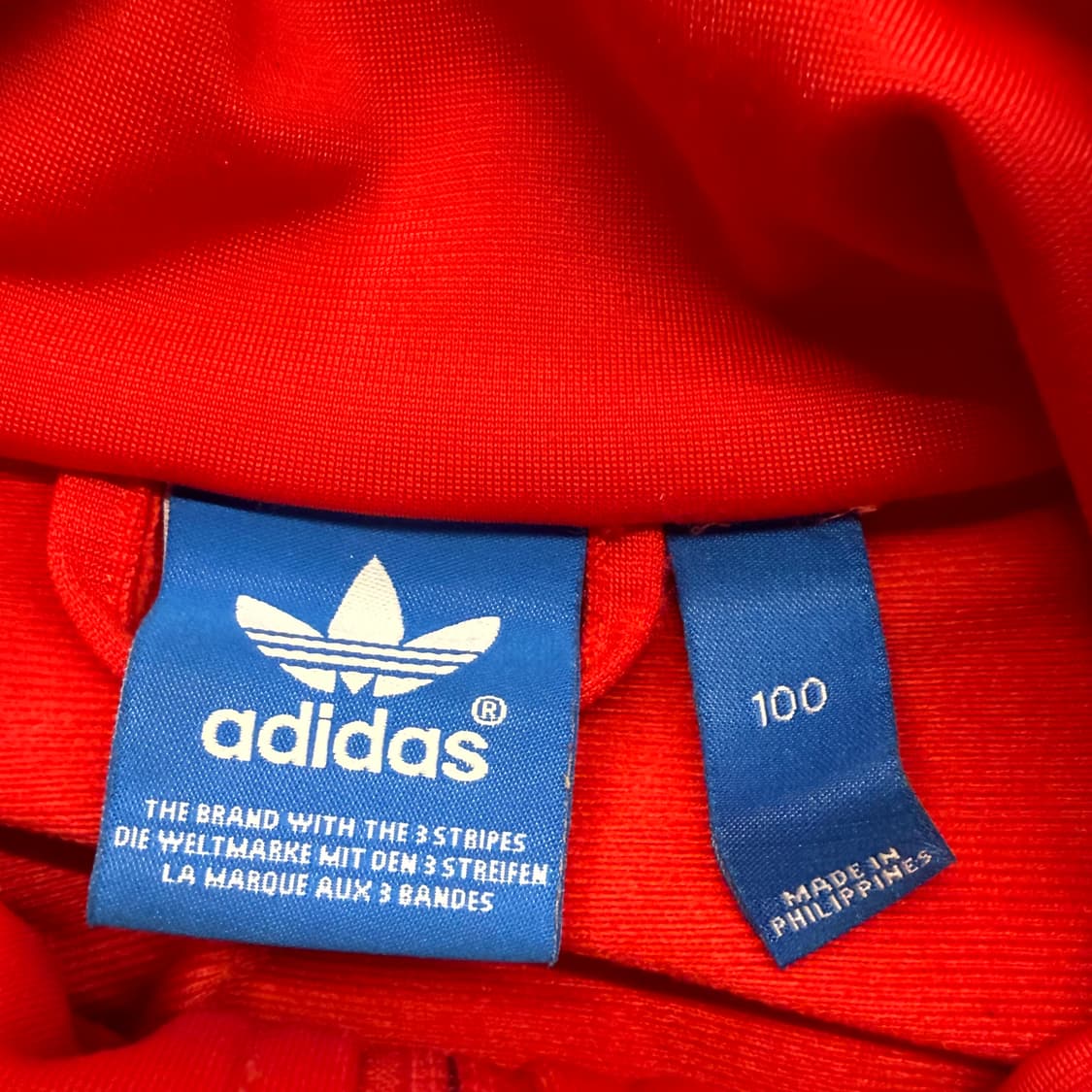 [정품/100] 아디다스 삼선 져지 레드 트랙탑 b10 상품이미지5