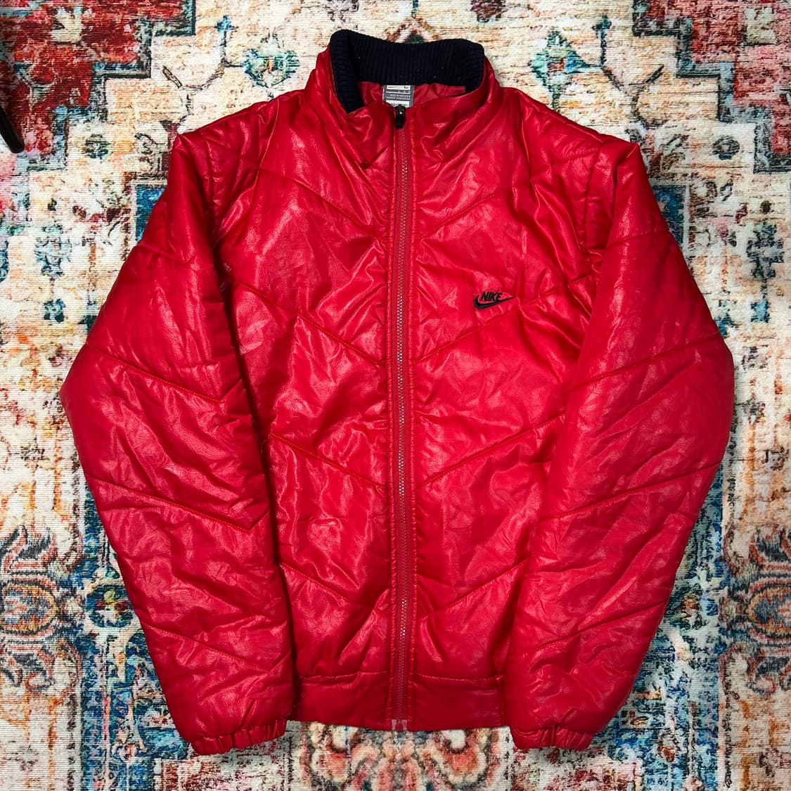 [L] 나이키 레드 푸퍼 패딩자켓 상품이미지1