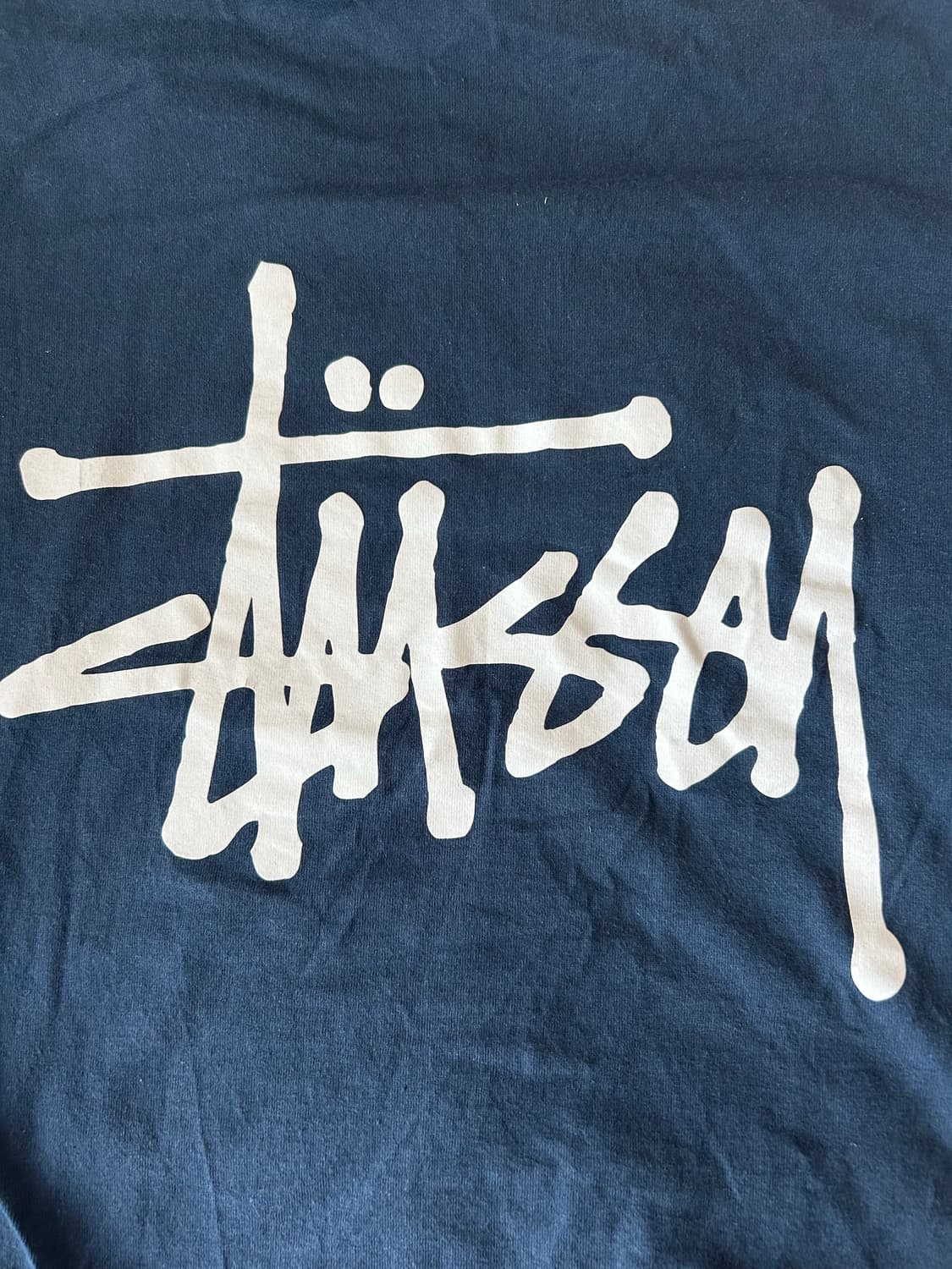 [크림정품/L사이즈] 스투시 베이직 롱슬리브 네이비 상품이미지2