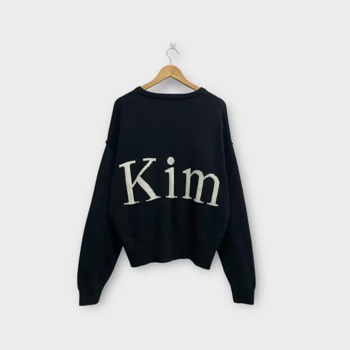 마뗑킴 빅로고 니트 블랙 free 상품이미지3