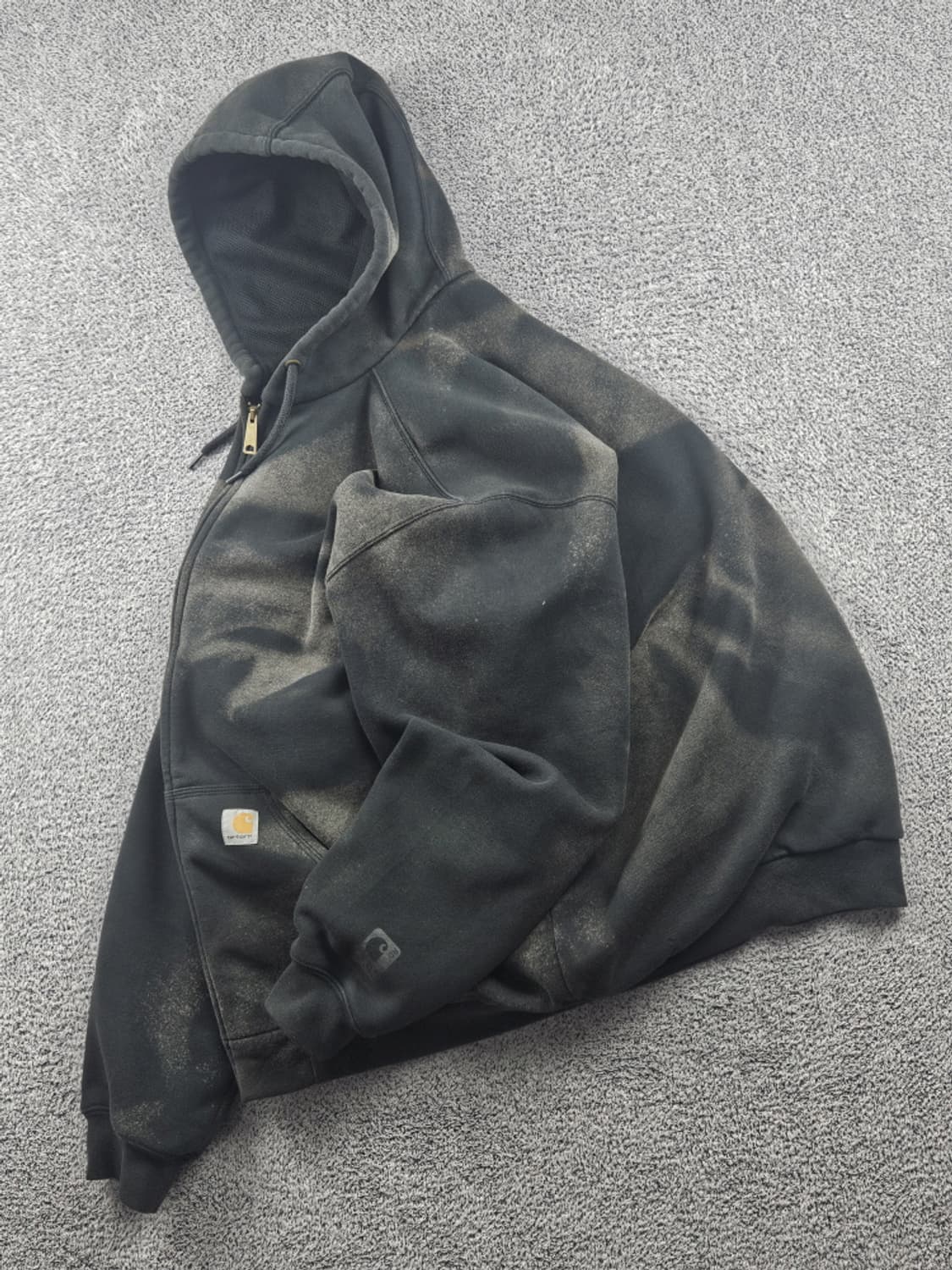 칼하트 다잉 워시드 커스텀 써멀 후드집업 ( XL ) / 10583 상품이미지3