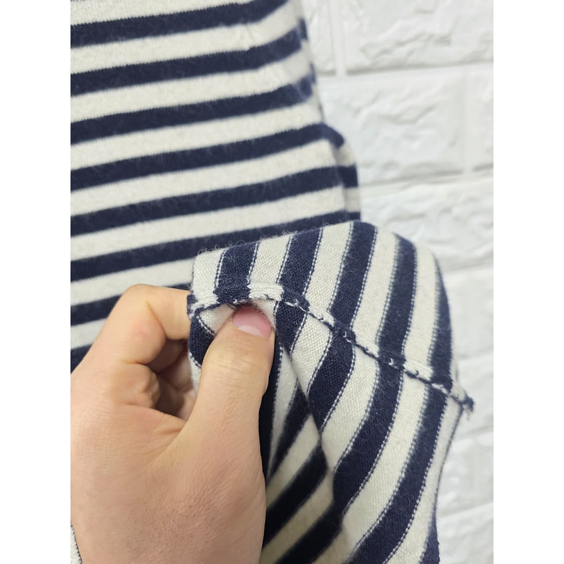 택포_ 캐시미어 스트라이프 니트 S 상품이미지3