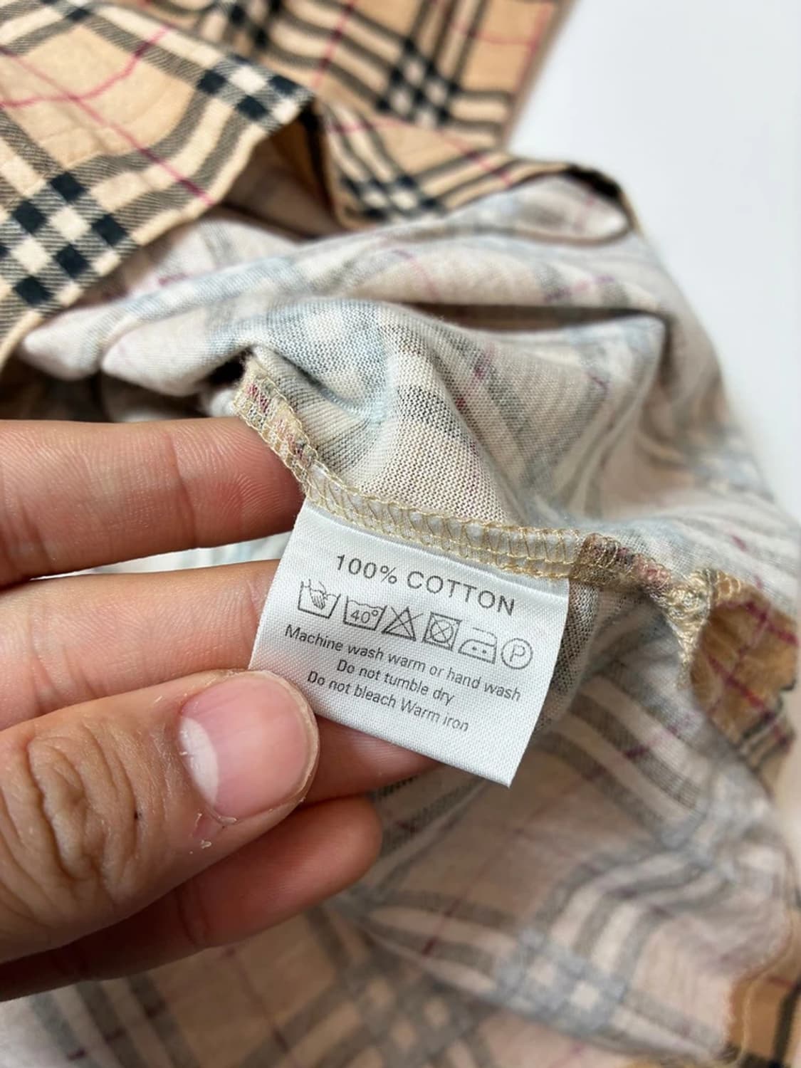 버버리 노바 체크 코튼 카라 반팔 티셔츠 PN9596 상품이미지7