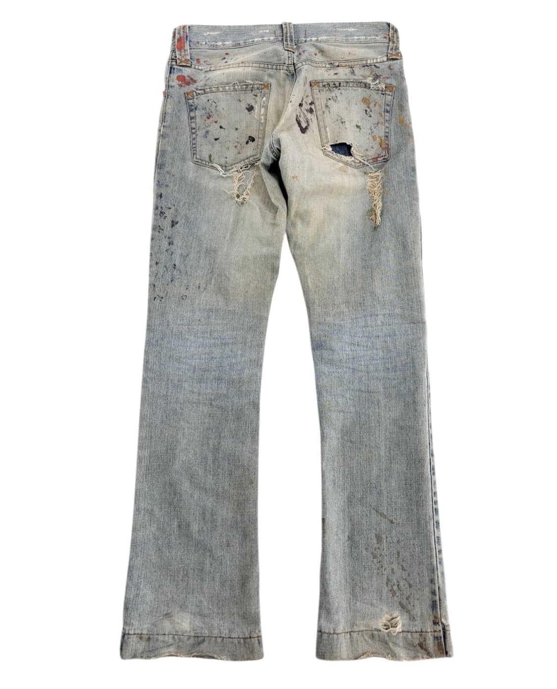 2000‘s 돌체앤가바나 디스트레스드 페인팅 데님 팬츠 상품이미지5