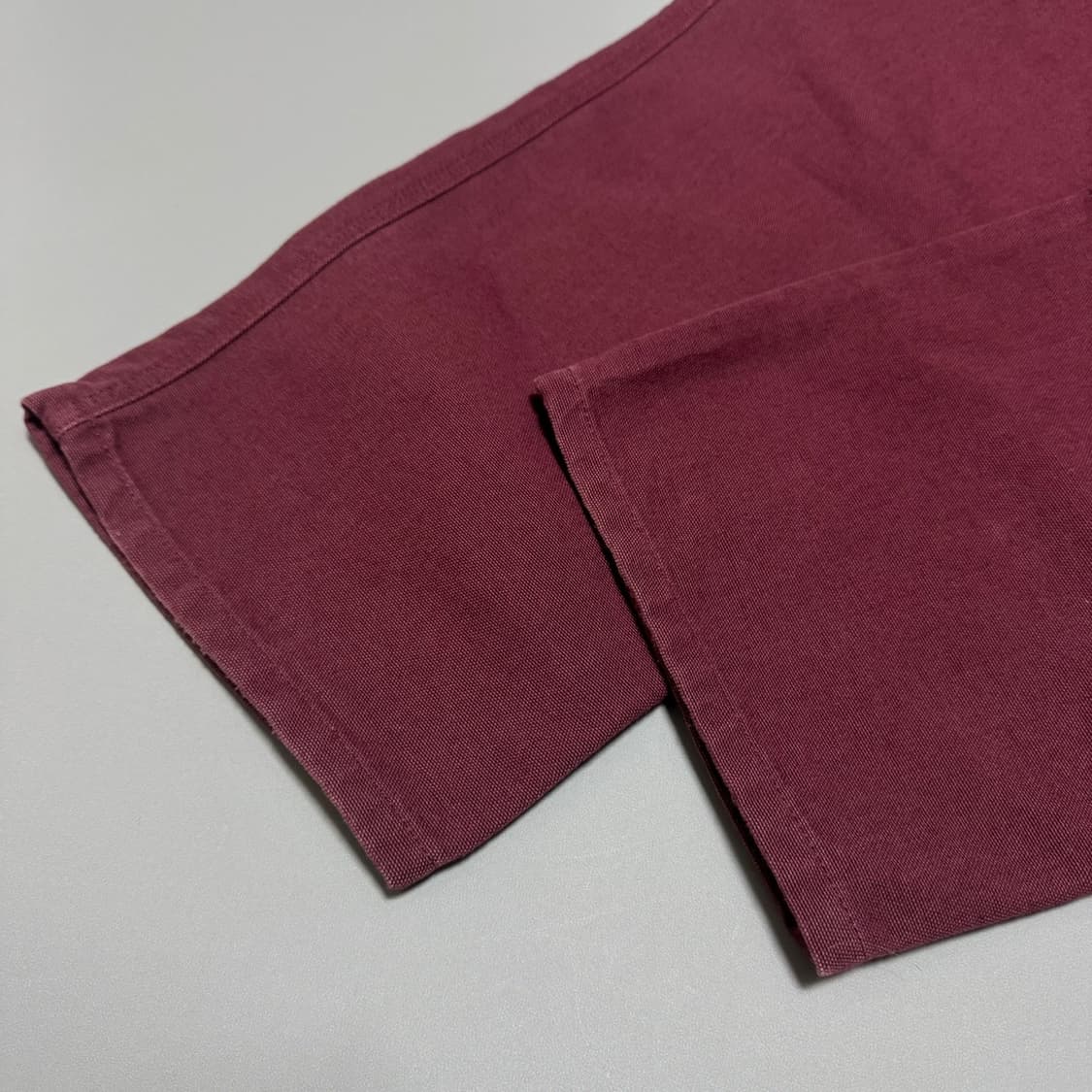 칼하트(Carhartt) 버건디컬러 캔버스 싱글니 팬츠 상품이미지5