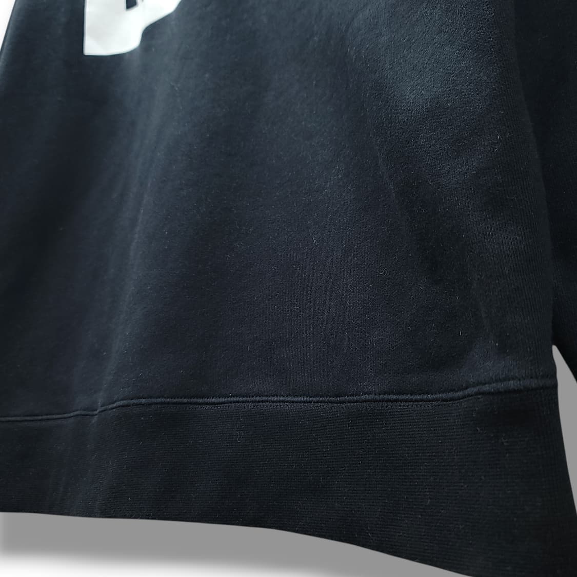 [L] MSGM 블랙 빅 프린팅 로고 기모 맨투맨 상품이미지6