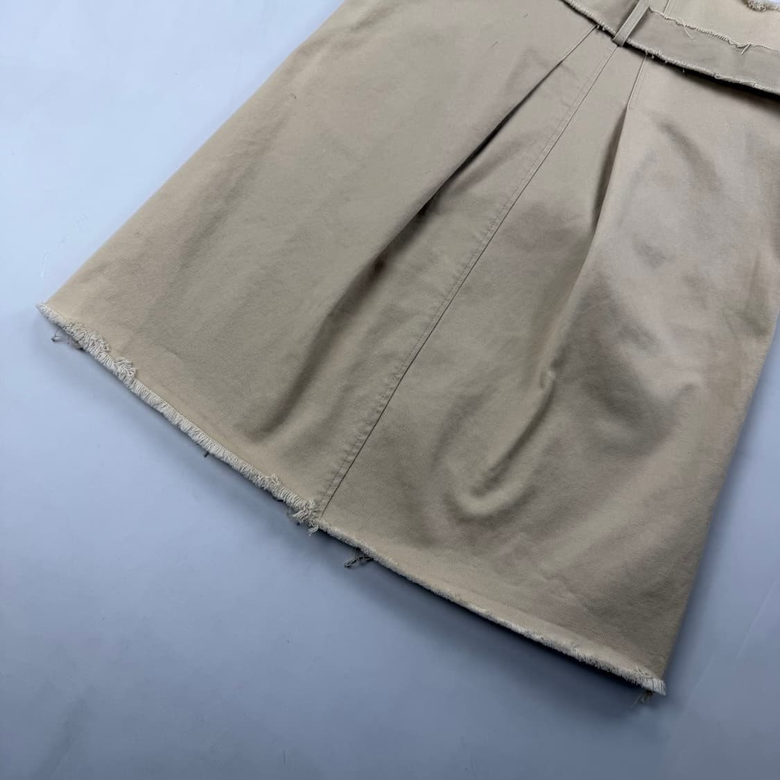 로우 클래식 벨티드 울 미디 스커트 상품이미지9