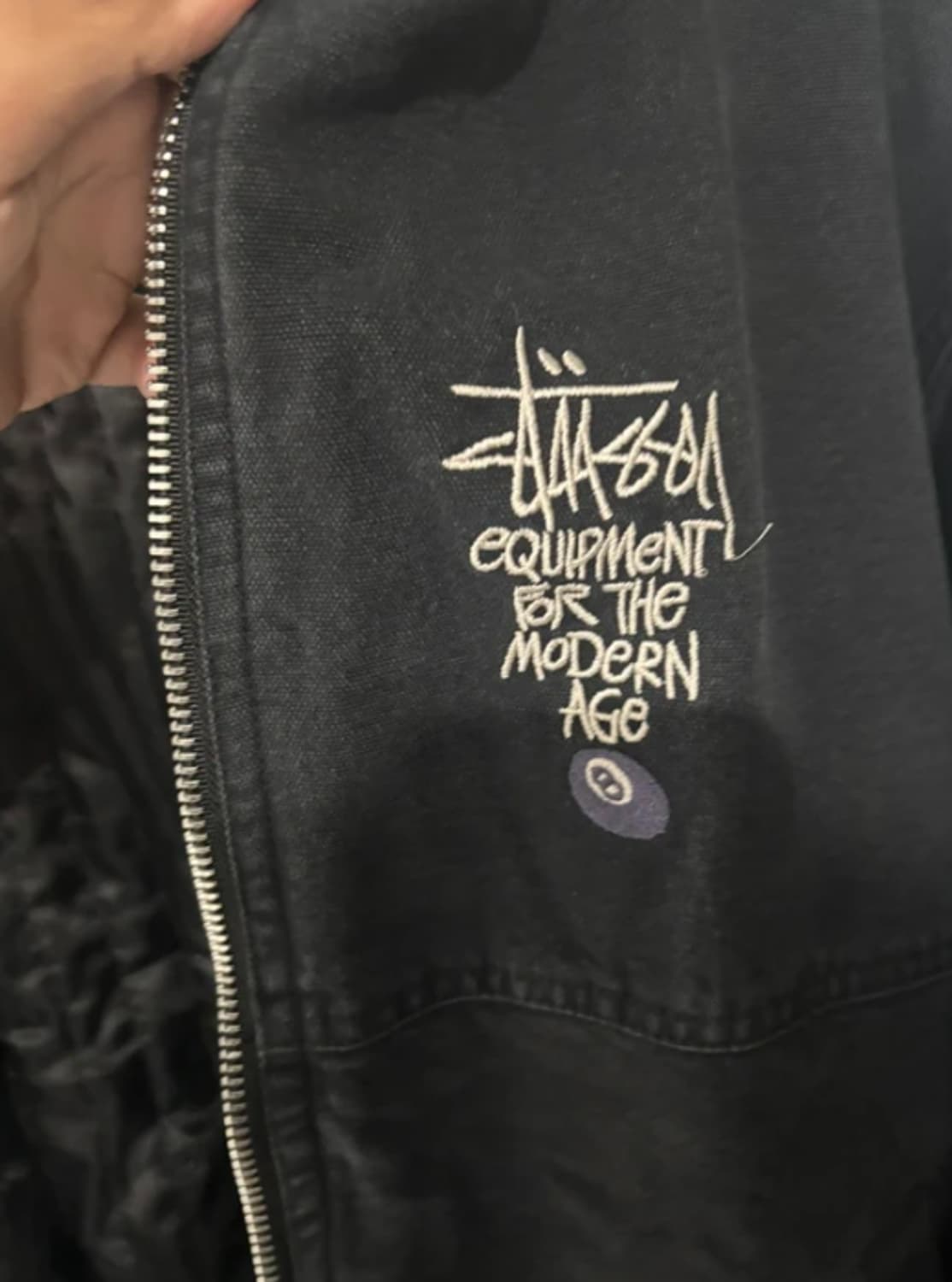 스투시 캔버스 인슐레이티드 워크 자켓 블랙 상품이미지6