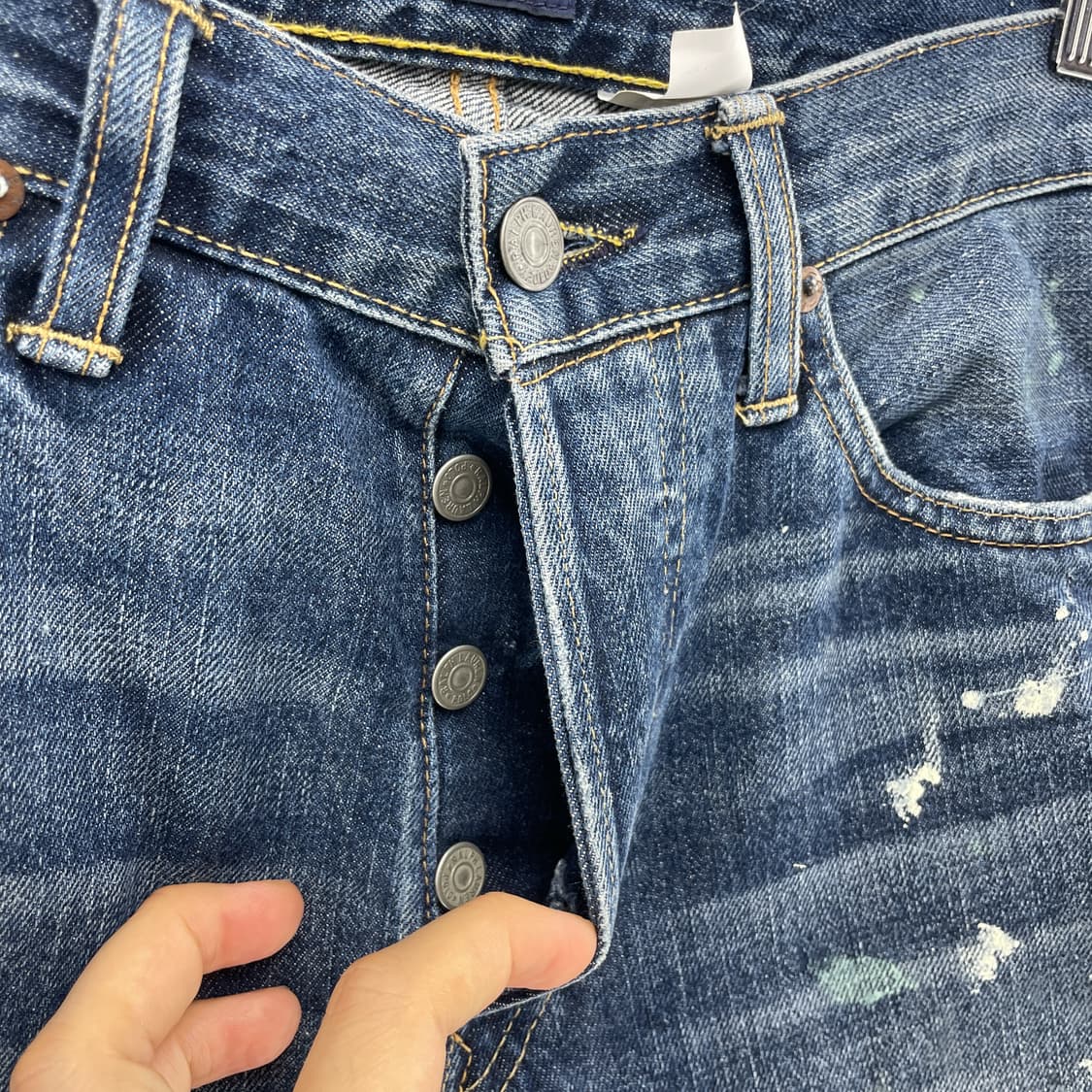 폴로 랄프로렌 페인트 스패터 데님 반바지 남성 31 상품이미지3
