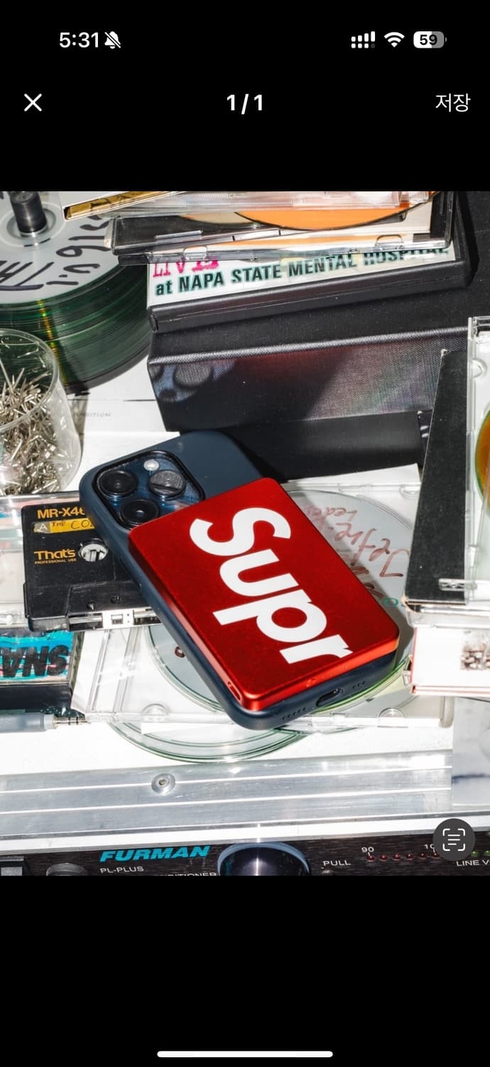 슈프림 모피 보조배터리 레드 상품이미지2