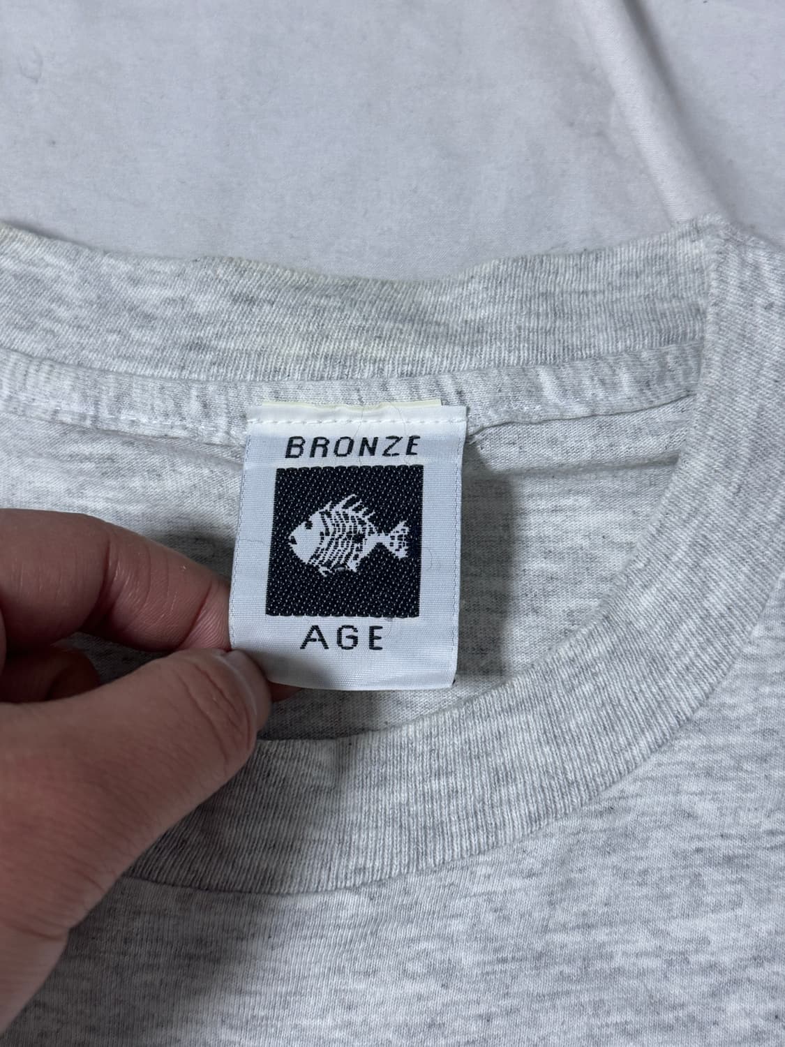 80s usa bronze age 피쉬본 프린트 티셔츠 스케이트보드 상품이미지8