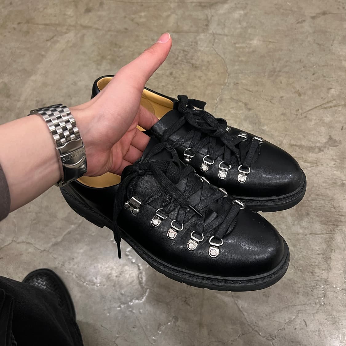 빈티지 하이킹슈즈 트레킹화 블랙 270-275 상품이미지6