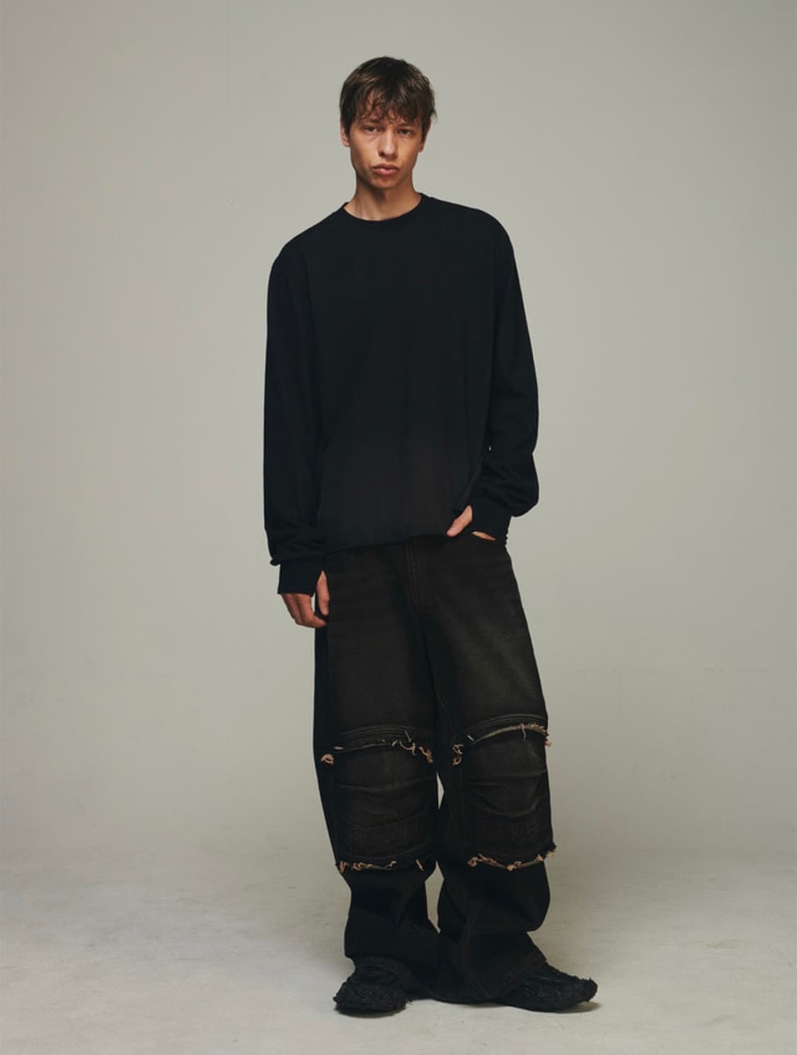 BLR 디스트로이드 워시드 롱슬리브 상품이미지2