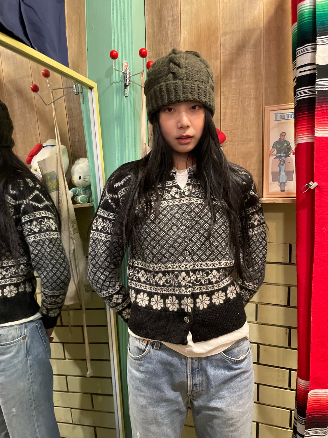 90s Vintage GAP Nordic Wool Cardigan 상품이미지1