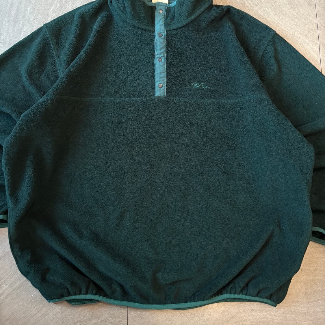 90s L.L.bean 90년대 생산 엘엘빈 그린 신칠라 스냅티 상품이미지4