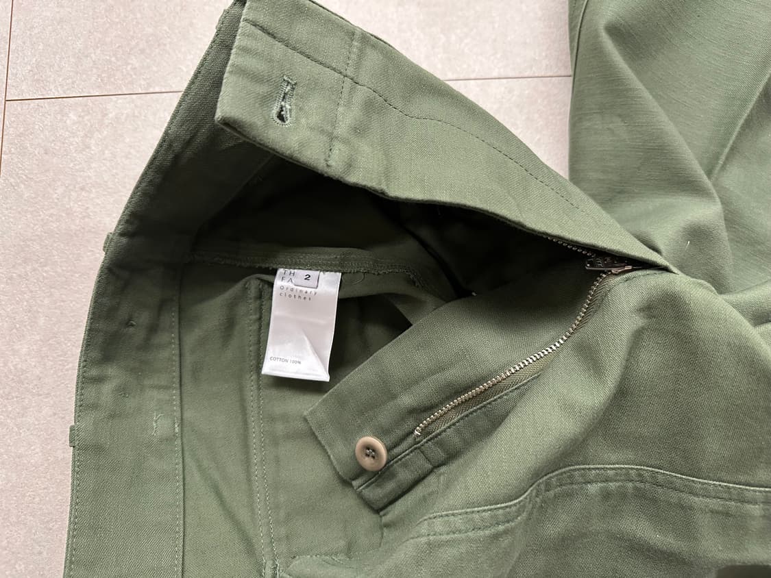 [2] 더패브릭 백사틴 퍼티그팬츠 올리브 그린 상품이미지6