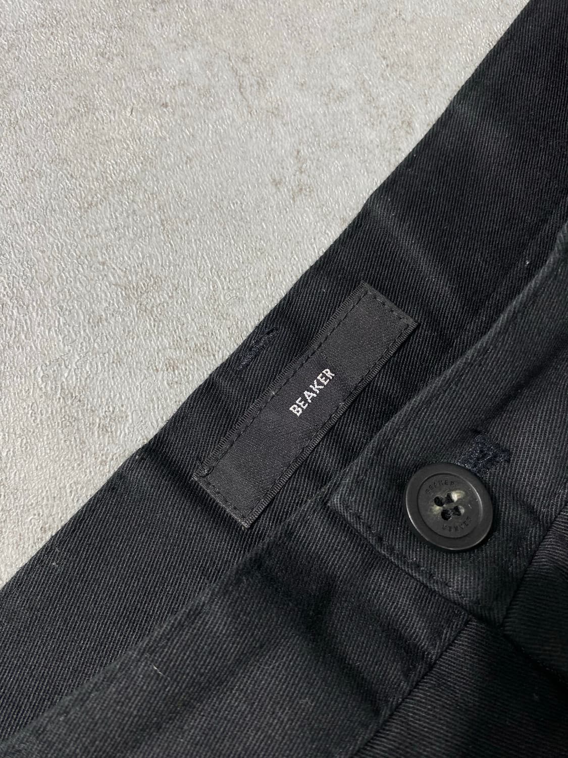 [34] Beaker 비이커 블랙 코튼 핀턱 와이드 팬츠 상품이미지7