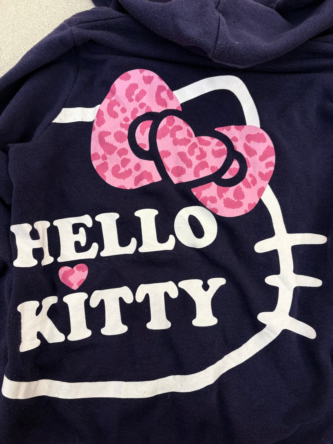 퍼플 핑크 레오파드 키티 후드집업 상품이미지5