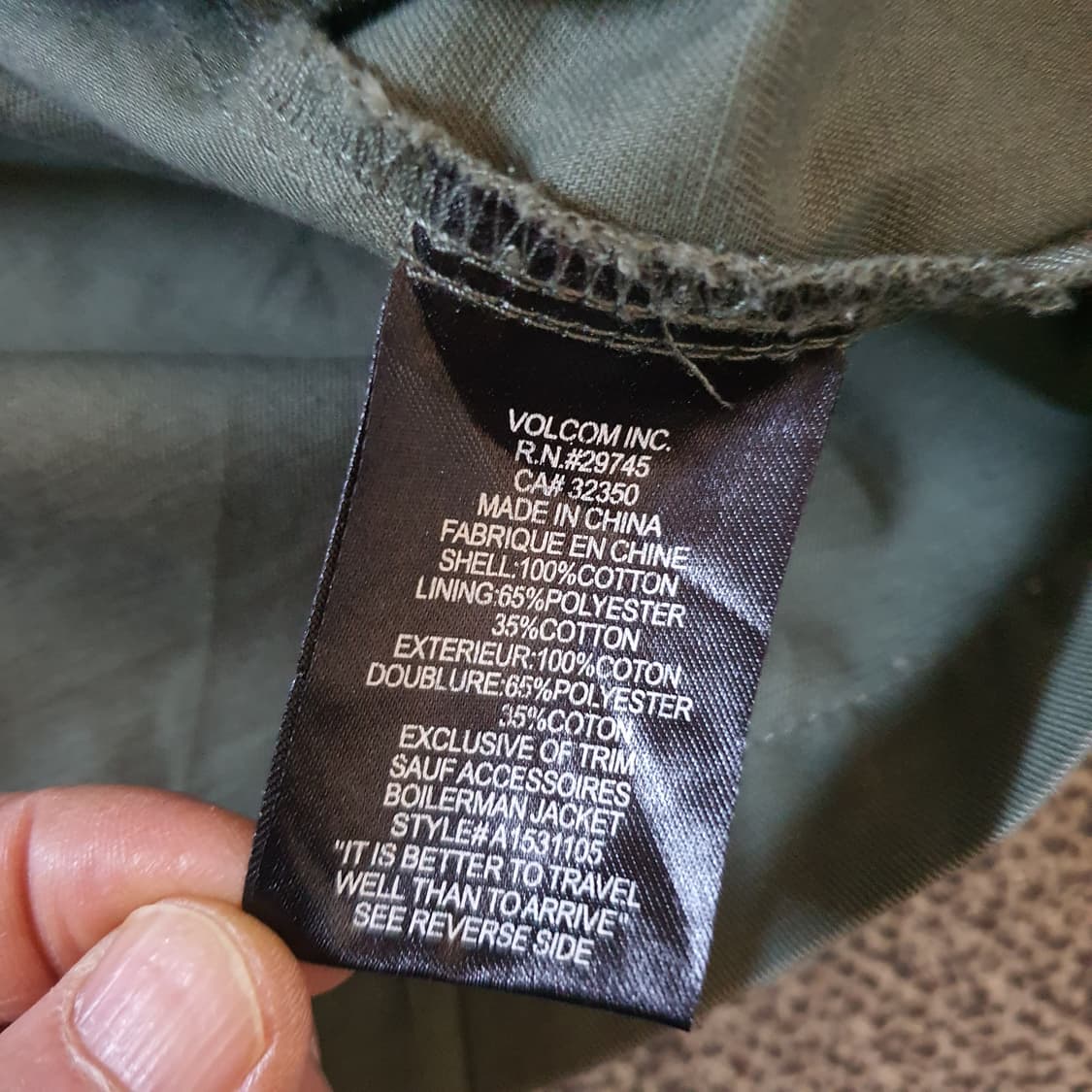 볼컴 스카우트 필드 자켓  no.60 상품이미지5