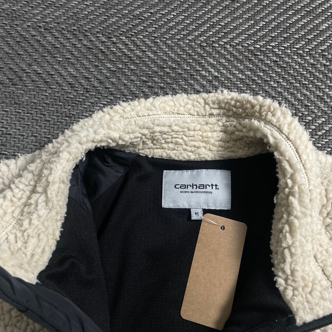 칼하트 WIP 패치 로고 쉐르파 플리스 자켓o 4634 상품이미지5
