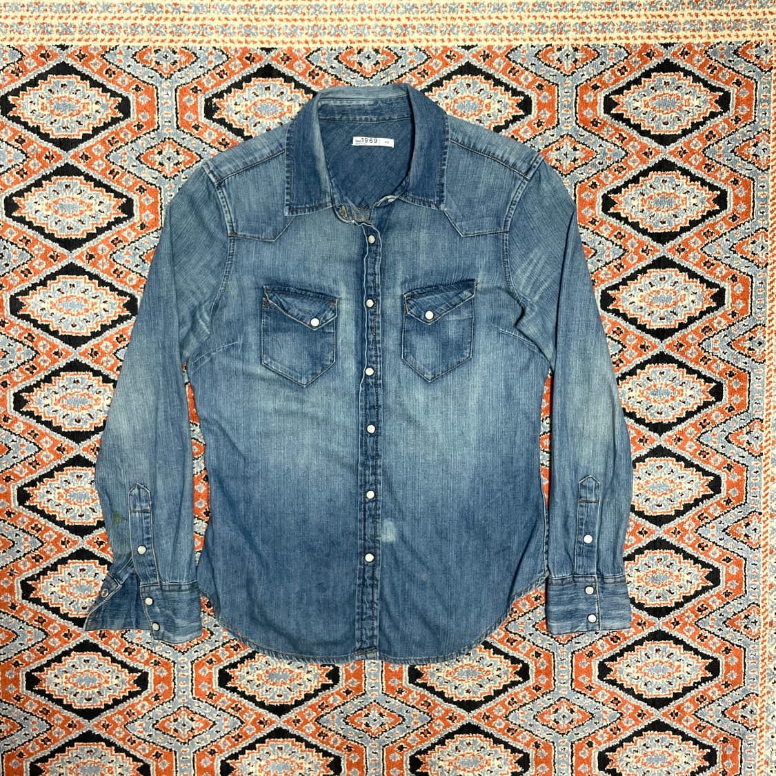 갭 데님 웨스턴 셔츠 남방 여성XS 상품이미지1