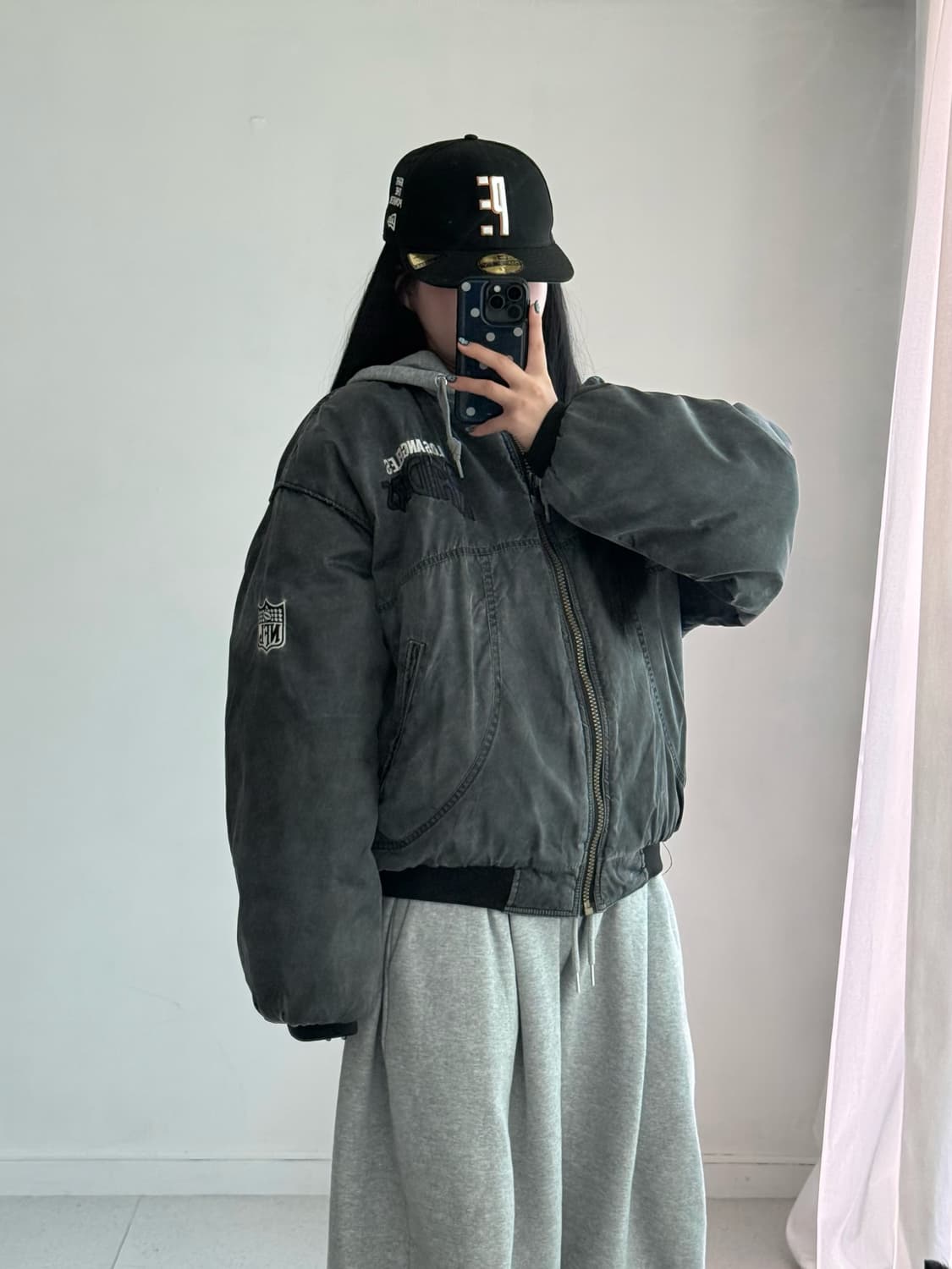 90‘s 챔피온 스포츠라인 nfl 봄버 자켓 상품이미지3