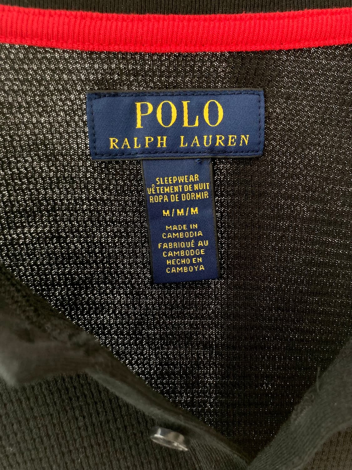 미착용) 정품 남성 폴로 랄프로렌 와플 긴팔 니트 티셔츠 상품이미지4