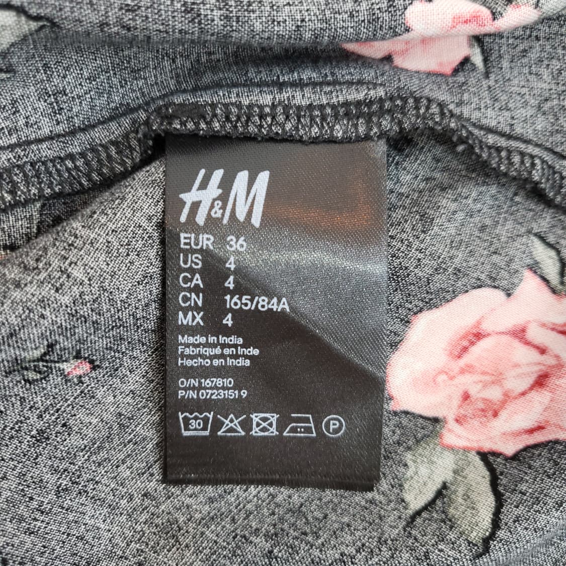[S]H&M 로즈 플라워 슬립나시 상품이미지9