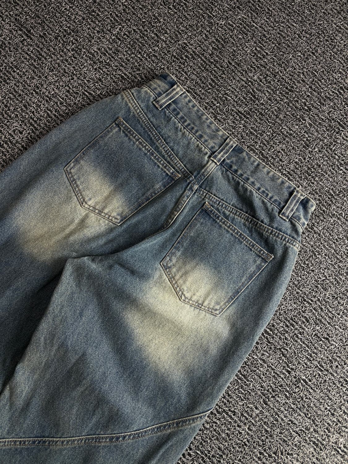 빈티지 아카이브 커브드 디테일 와이드핏 데님 팬츠 4970 상품이미지5
