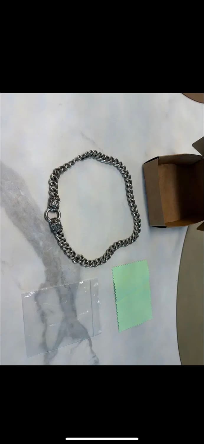 [L 46cm] sheen X 신트리플 불독 실버 925 목걸이 크롬하츠 상품이미지1